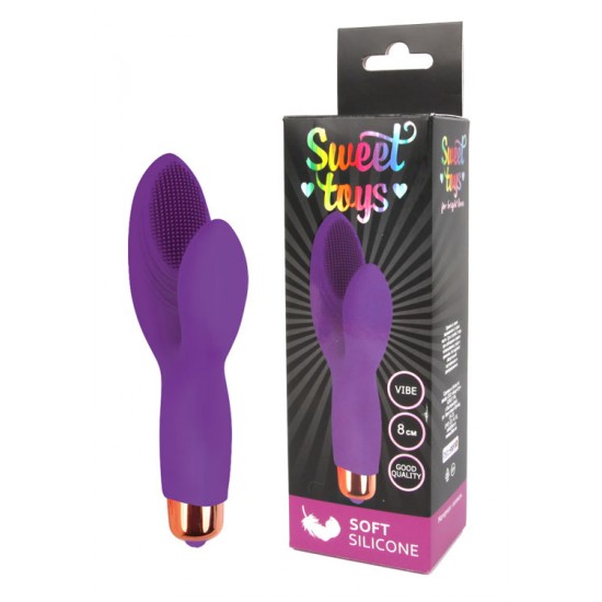 ВИБРОМАССАЖЁР L рабочей части 80 мм D 30 мм, цвет фиолетовый арт. ST-40145-5