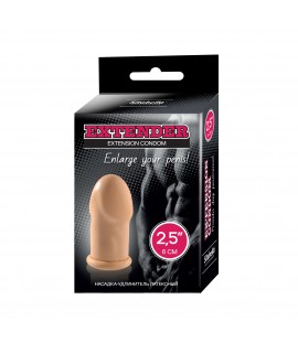 НАСАДКА-УДЛИНИТЕЛЬ ЛАТЕКСНЫЙ "СИТАБЕЛЛА" L 2,5" (6 см) телесная артикул 3214