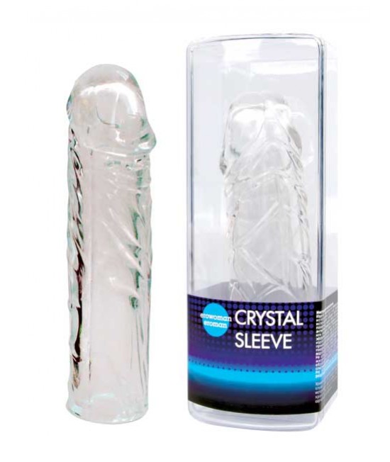 НАСАДКА ЗАКРЫТАЯ "CRYSTAL SLEEVE" ФАЛЛОС арт. EE-10008