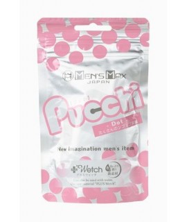 МАСТУРБАТОР НЕРЕАЛИСТИЧНЫЙ, PUCCHI DOT, MENSMAX, TPE, БЕЛЫЙ, 6,5 СМ