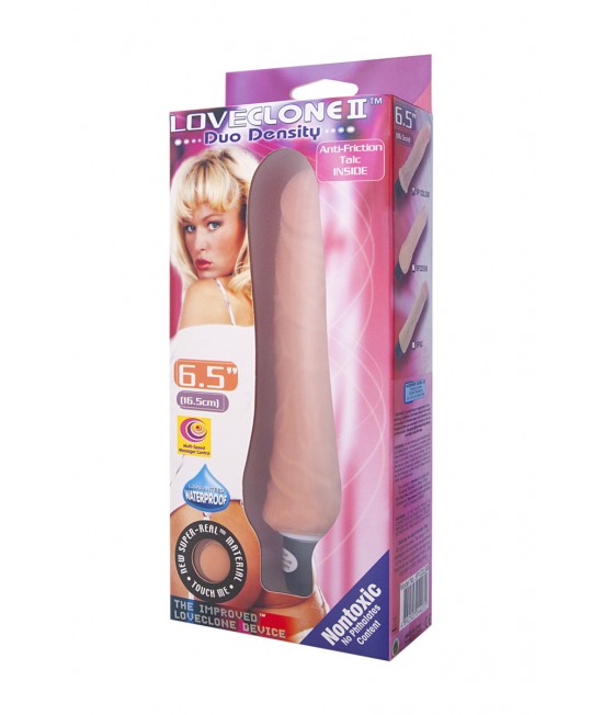 РЕАЛИСТИЧНЫЙ ВИБРАТОР TONGA DUO DENSITY,  МУЛЬТИСКОРОСТНОЙ, 16,5 СМ