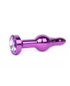 ФИОЛЕТОВАЯ АНАЛЬНАЯ ВТУЛКА, L 103 мм D 28 мм, вес 80г, цвет кристалла светло-фиолетовый