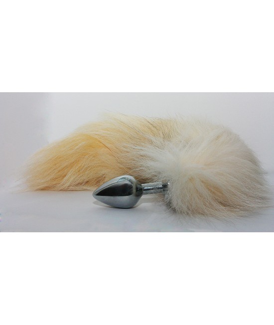 Хвост, белый металл, White