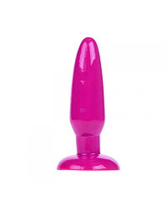 Анальная пробка на присоске цвет розовый