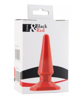 Втулка анальная 10,5 см красная
