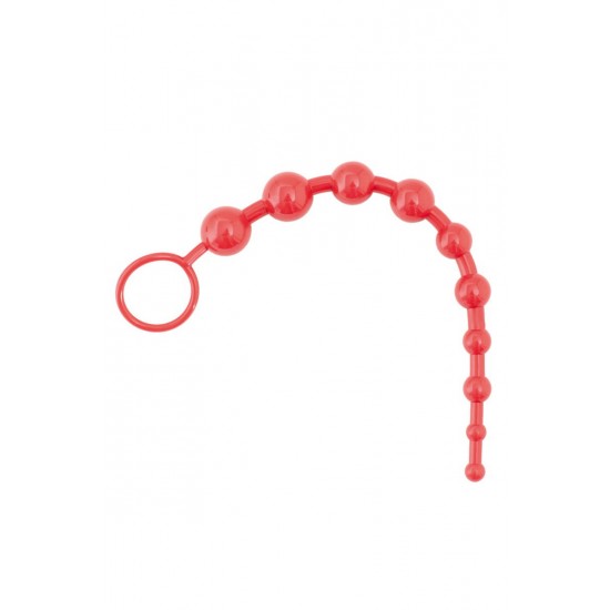 ШАРИКИ АНАЛЬНЫЕ ЦЕПОЧКА 25 СМ КРАСНЫЕ