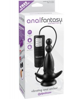 Вибровтулка анальная  Vibrating Anal Anchor черная