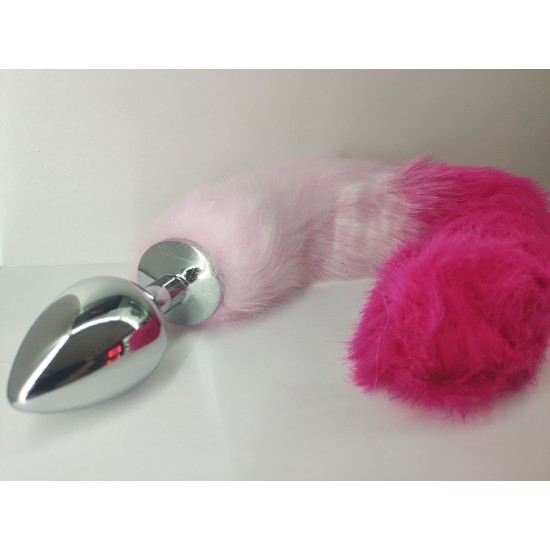 Втулка с хвостом розового цвета