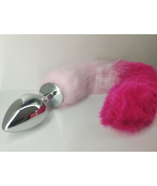 Втулка с хвостом розового цвета