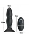 Анальная пробка с вибрацией и ротацией на пульте управления 