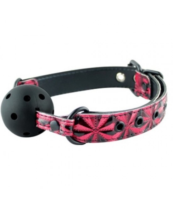 Кляп с дышащим шариком Luxury Fetish красный