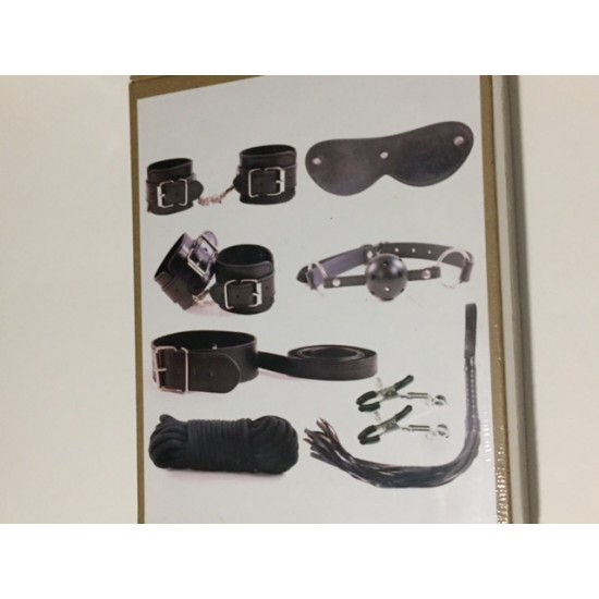 Комплект БДСМ черный 8 предметов