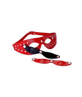 Красная маска из натуральной кожи Sitabella