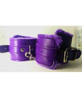 Наручники фиолетовые на меху