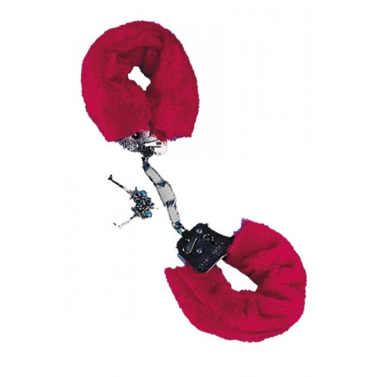 Наручники красные 6 см. арт 252010053