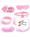КОМПЛЕКТ БДСМ РОЗОВЫЙ