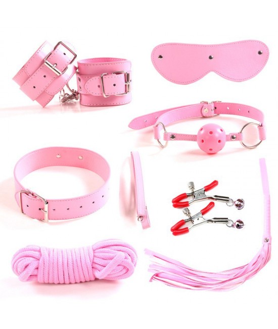 КОМПЛЕКТ БДСМ РОЗОВЫЙ