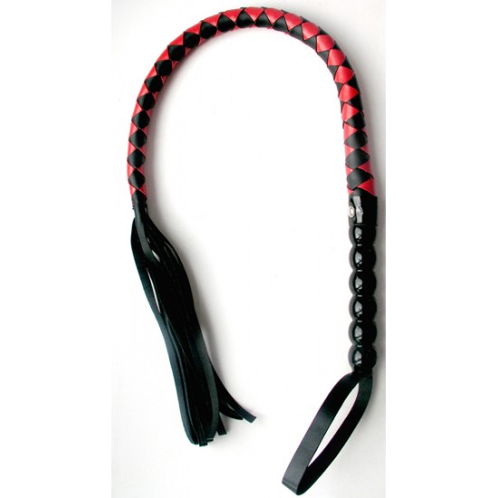 ПЛЕТКА цвет черный/красный, (PVC)