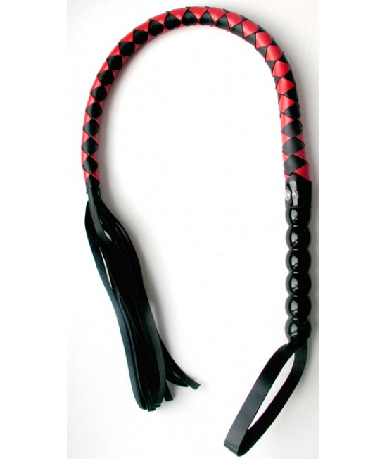 ПЛЕТКА цвет черный/красный, (PVC)