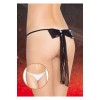 Стринги с бантом белые