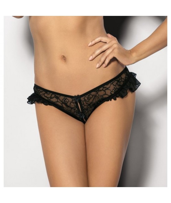 Кружевные стринги с оборками и бантиками Sottile 