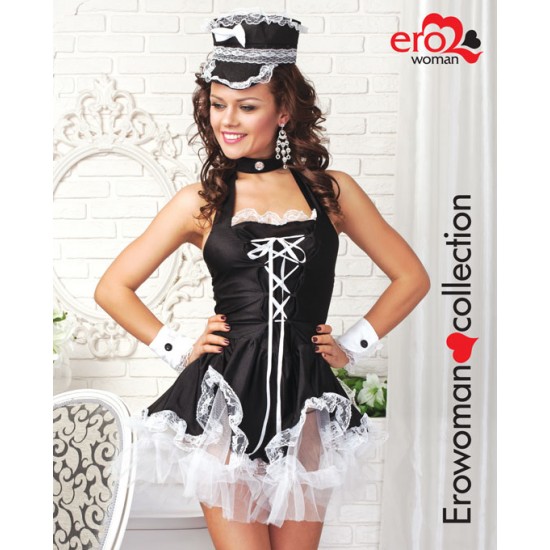 КОСТЮМ "ФРАУ МАРТА" цвет чёрный/белый 