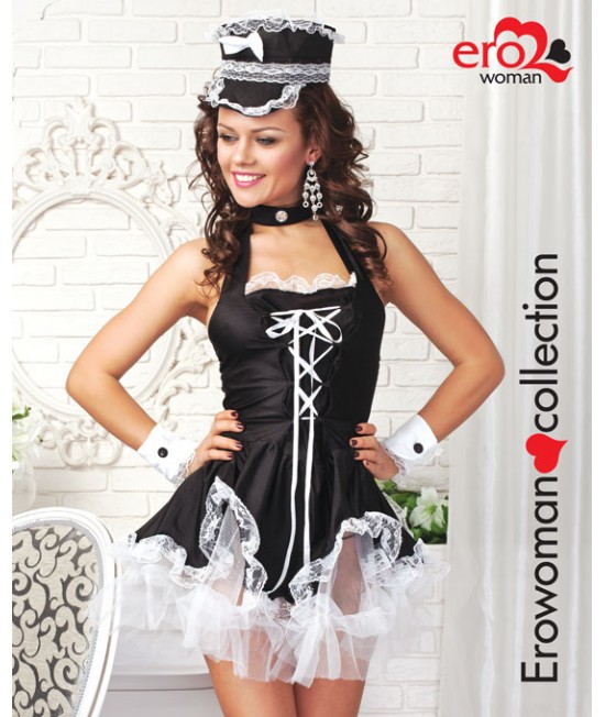 КОСТЮМ "ФРАУ МАРТА" цвет чёрный/белый 