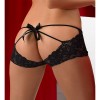 Ажурные черные шортики с вырезами на ягодицах Fanny 