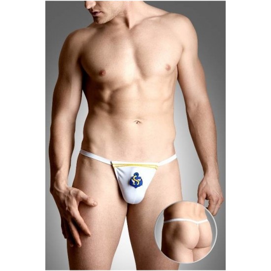 СТРИНГИ МУЖСКИЕ МОРСКИЕ БЕЛЫЕ