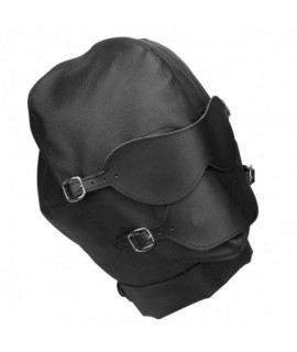 МАСКА + КЛЯП-ШАР цвет чёрный, (кожа)