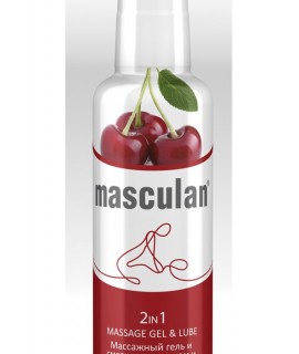 Гель-смазка Masculan с ароматом вишни 2в1 130мл