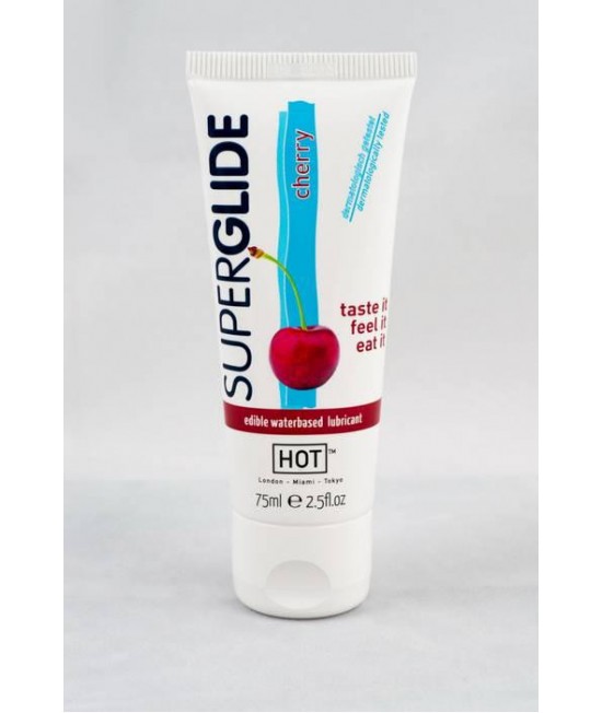 Съедобная смазка на водной основе Superglide для орального секса со вкусом вишни 75 мл