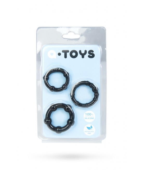 НАБОР КОЛЕЦ A-TOYS, ЧЕРНЫЕ