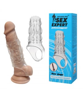 НАСАДКА с кольцом для мошонки, бесцветная