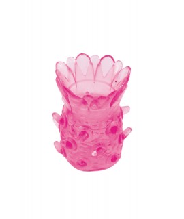 Насадка рельефная TOYFA, TPE, розовый, 5 см, арт.888001