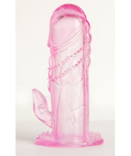 Насадка на пенис TOYFA, TPE, розовый, 13 см, арт.818016-3