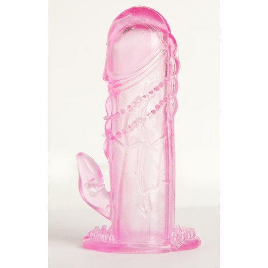 Насадка на пенис TOYFA, TPE, розовый, 13 см, арт.818016-3