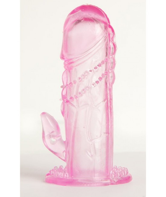 Насадка на пенис TOYFA, TPE, розовый, 13 см, арт.818016-3