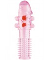 Насадка гелевая с шариками розовая