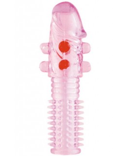 Насадка гелевая с шариками розовая