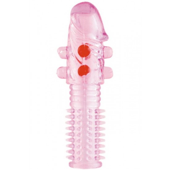 Насадка гелевая с шариками розовая