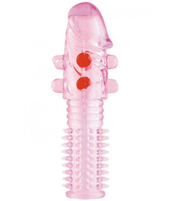 Насадка гелевая с шариками розовая