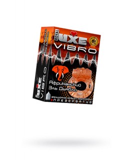 ВИБРОКОЛЬЦО LUXE VIBRO АФРИКАНСКИЙ ЭЛЬ ДЬЯБЛО + ПРЕЗЕРВАТИВ, 1ШТ