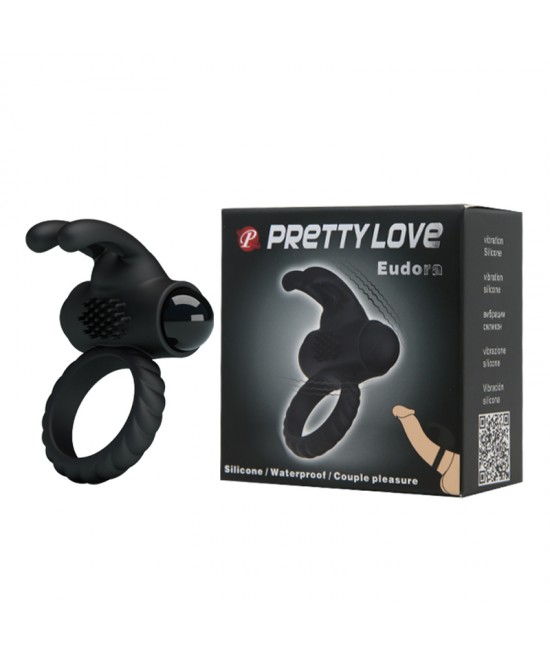 ВИБРОКОЛЬЦО PRETTY LOVE EUDORA , цвет черный, арт bi-026219