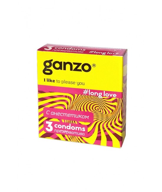 "Презервативы Ganzo Long Love № 3	для продления полового акта 3 ШТ