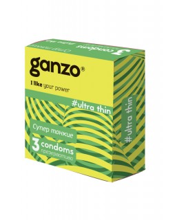 "Презервативы Ganzo Ultra thine № 3	Ультра тонкие  3ШТ