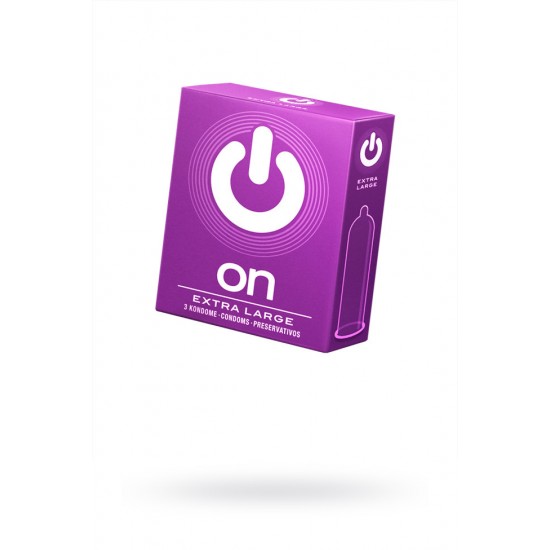 ПРЕЗЕРВАТИВЫ ''ON)'' XX-LARGE №3 - УВЕЛИЧЕННОГО РАЗМЕРА (ШИРИНА 57MM)