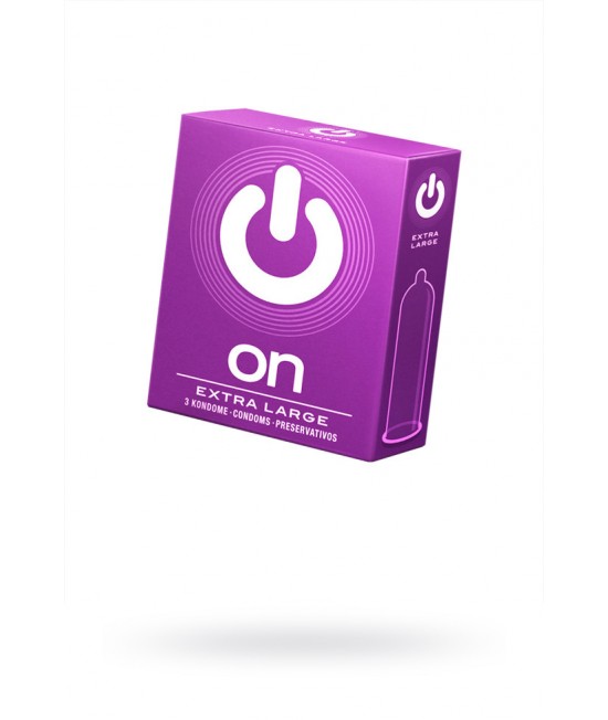 ПРЕЗЕРВАТИВЫ ''ON)'' XX-LARGE №3 - УВЕЛИЧЕННОГО РАЗМЕРА (ШИРИНА 57MM)