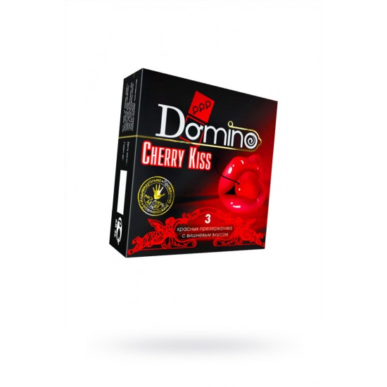 ПРЕЗЕРВАТИВЫ LUXE DOMINO PREMIUM CHERRY KISS 3 ШТ. В УПАКОВКЕ арт 667