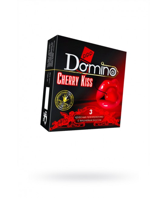 ПРЕЗЕРВАТИВЫ LUXE DOMINO PREMIUM CHERRY KISS 3 ШТ. В УПАКОВКЕ арт 667